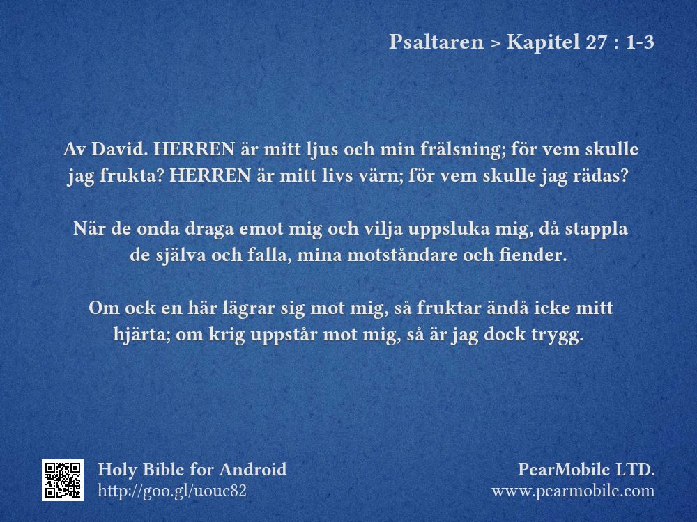 Psaltaren, Kapitel 27:1-3